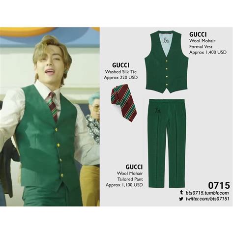 bts taehyung gucci sweater|BTS dynamite Gucci outfits.